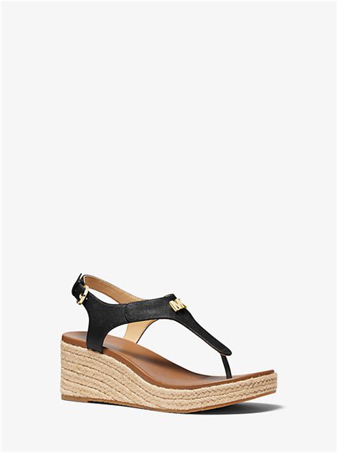 Michael Kors Laney Saffiano Leather Espadrille 